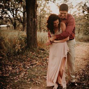 Dusty rose/lavender long dress